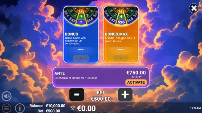 Pots of Power: Zeus - wybór bonusu na kole z 27 konfiguracjami